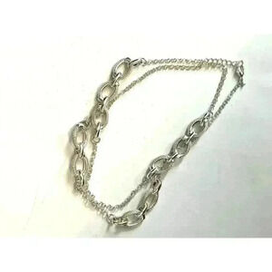 Silver Gem/Jewel Chain Necklace